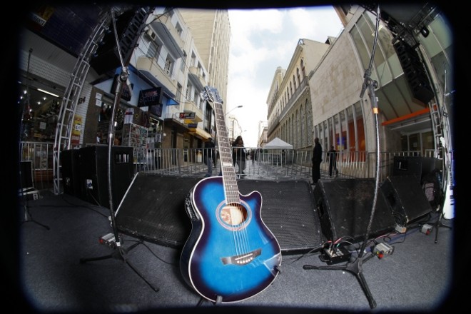 Tudo preparado minutos antes de ser dada a largada |