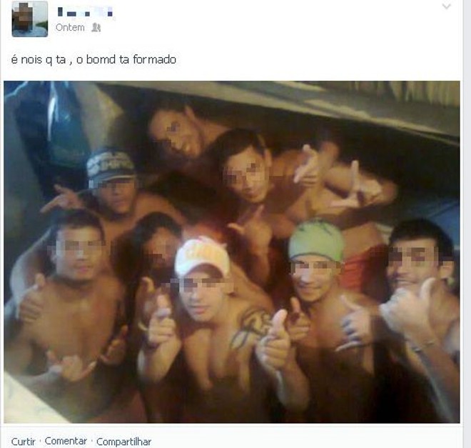Presos postam imagem no Facebook tirada dentro do presídio em Piraquara | 