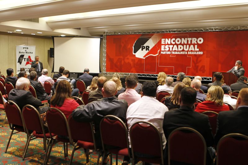Presidente do PTB, Benito Gama, debate as eleições de 2014 em Curitiba. Meta do partido é eleger dois deputados federais e três estaduais | Antônio More / Agência de Notícias Gazeta do Povo