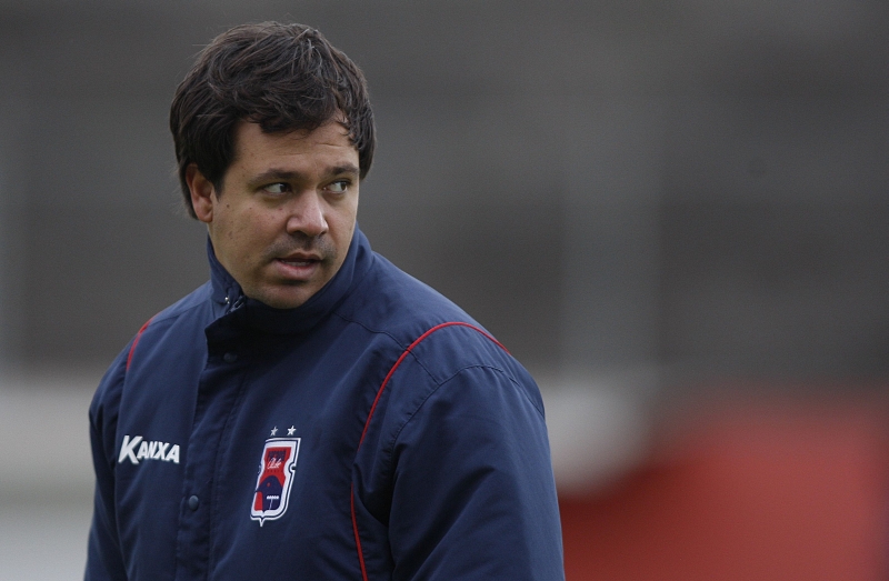 Dado Cavalcanti trocou a conversa tática com o elenco por uma reflexão sobre a queda de rendimento do time antes do duelo com o Palmeiras | Jonathan Campos/Gazeta do Povo