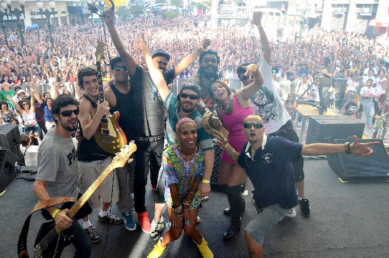 Karol Conka e seus convidados no show da Boca Maldita: festa do rap | Kraw Penas/Divulgação