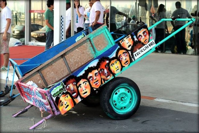 Carroça transformada pelo projeto |