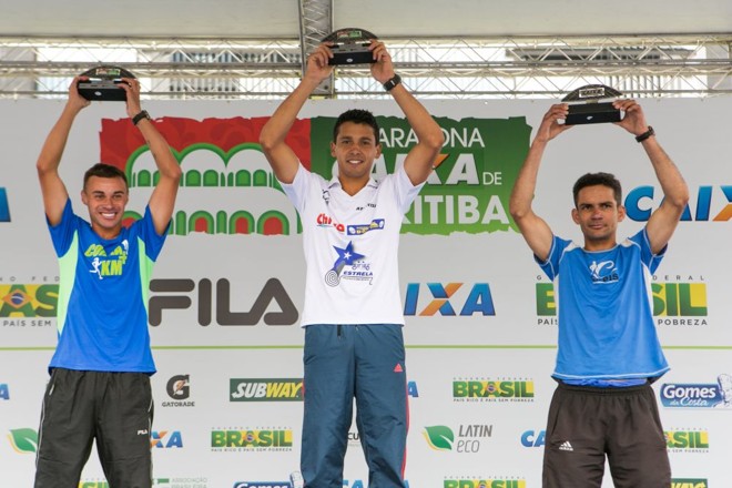 Pódio masculino da categoria 10km | 