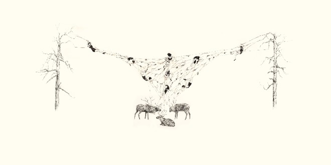 Truants, Rachel Goodyear: Não passe batido pela sala em que estão as obras e um vídeo da inglesa Rachel Goodyear na CAM. Em uma olhada rápida, os traços delicados quase escondem a temática sombria de seus desenhos, que se mistura com o apelo ingênuo e romântico. Rachel reforça nos quadros cenas do cotidiano, tendo como protagonistas figuras femininas | 