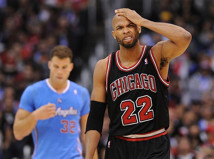 Taj Gibson lamenta derrota do Chicago Bulls para o Los Angeles Clippers | Jayne Kamin-Oncea / Reuters