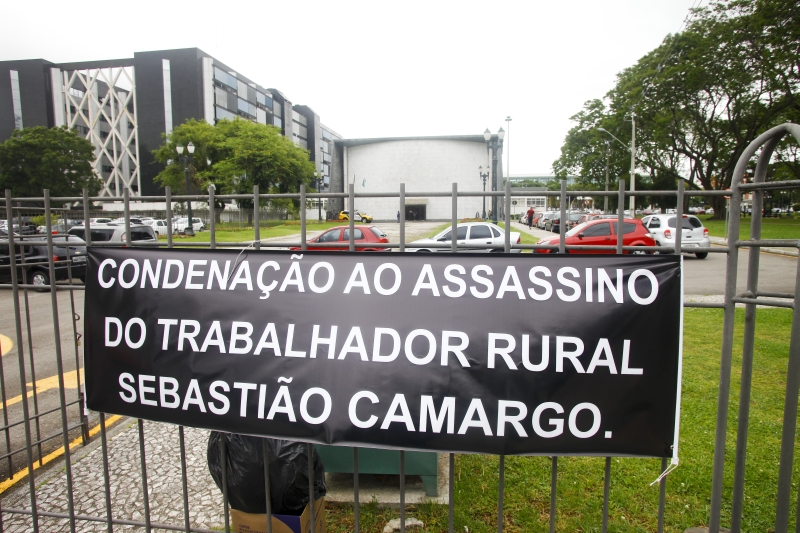 Agricultores sem-terra pediram justiça no julgamento de Marcos Prochet | André Rodrigues/ Gazeta do Povo
