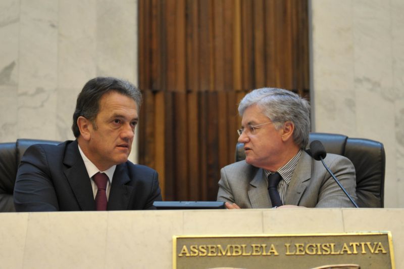 Plauto e Rossoni: autores do projeto comandam a Assembleia | Sandro Nascimento/Alep