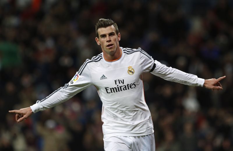 Gareth Bale preencheu o espaço deixado por Cristiano Ronaldo, que não entrou em campo, e marcou três gols | Susana Vera/Reuters