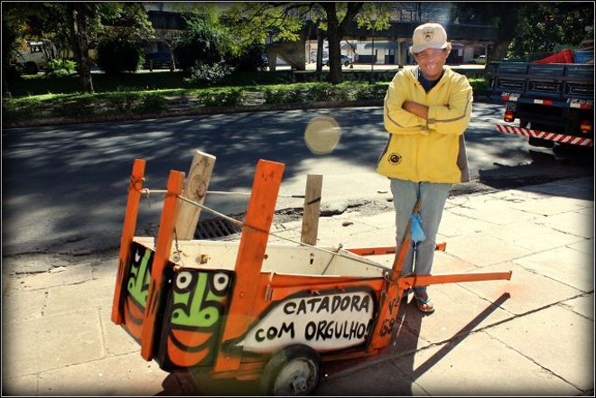 Catadora de Poço de Caldas, Maria Aparecida. Edição em Curitiba tem o maior número de mulheres catadoras |