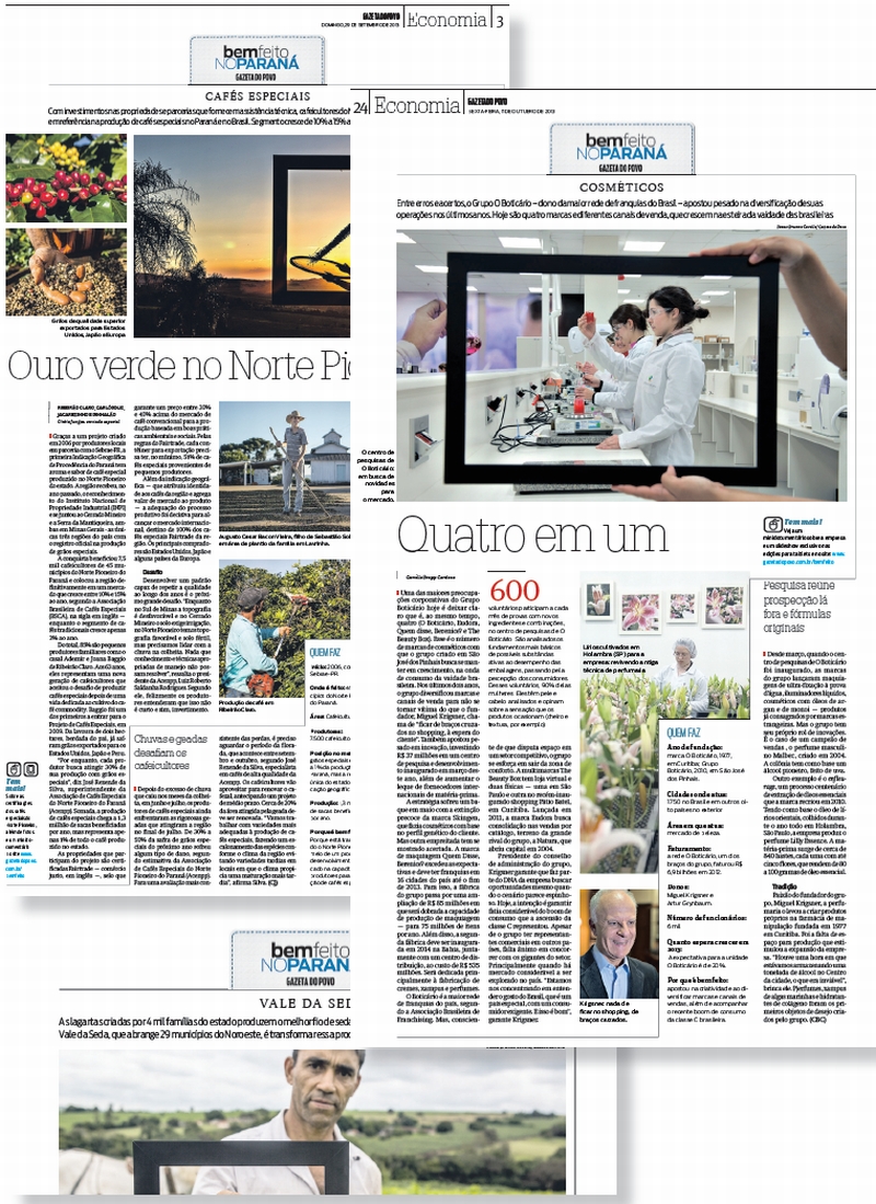 Páginas contaram com visual especial e imagens de alta qualidade | Imagens: Reprodução