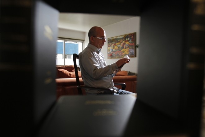 O neto Filipe lê poema do avô |