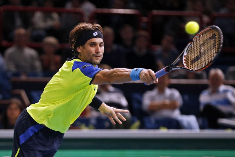 David Ferrer não começou bem, mas virou sobre Tomas Berdych nas quartas de final em Paris | Charles Platiau / Reuters
