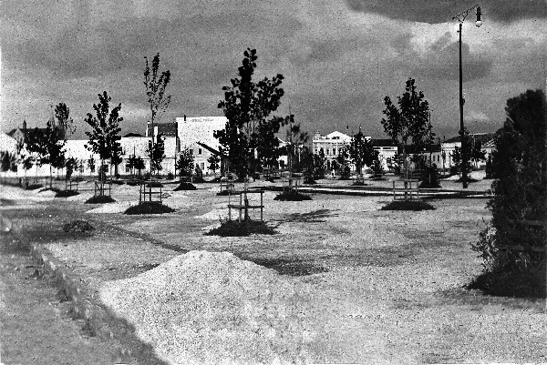 Em 1904, no mês de setembro, o prefeito Luiz Xavier urbanizou o descampado que hoje é a Praça Osório, criando jardins e arborizando o local | Acervo Cid Destefani