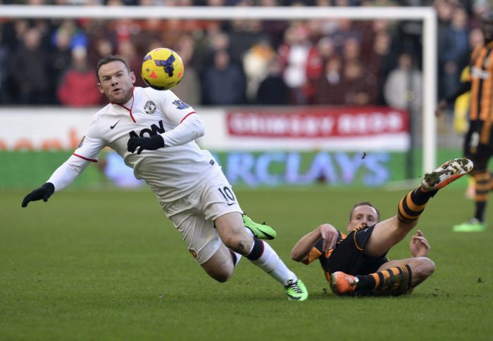 Rooney marcou o primeiro gol na virada do Manchester United sobre o Hull City | NIGEL RODDIS / Reuters