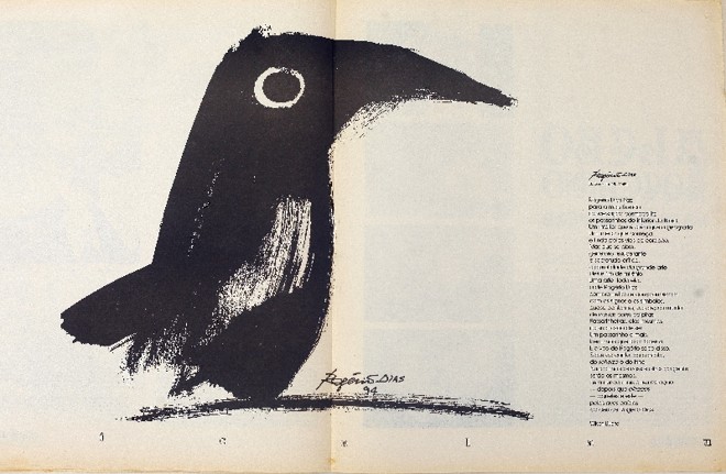 O pintor Rogério Dias ilustrou alguns números, assim como Denise Roman, hoje consolidados como importantes artistas visuais |