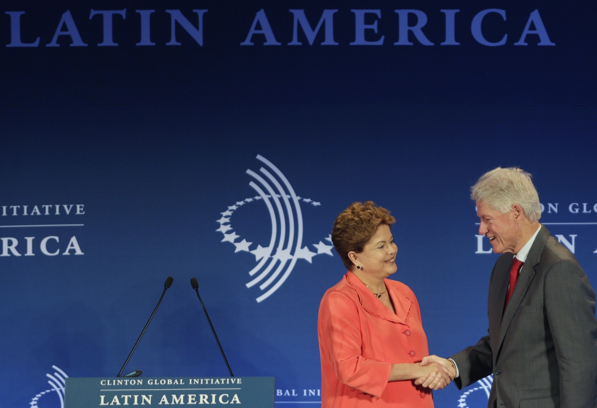 Dilma e Bill Clinton participam de evento sobre a América Latina | Reuters/Ricardo Moraes