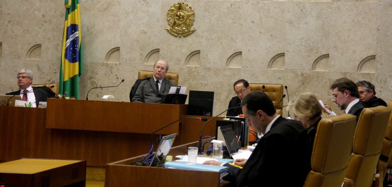 Ministros do STF no julgamento da Ação Direta de Inconstitucionalidade 4650, sobre a doação de empresas para campanhas eleitorais | Gervásio Baptista / STF / Divulgação