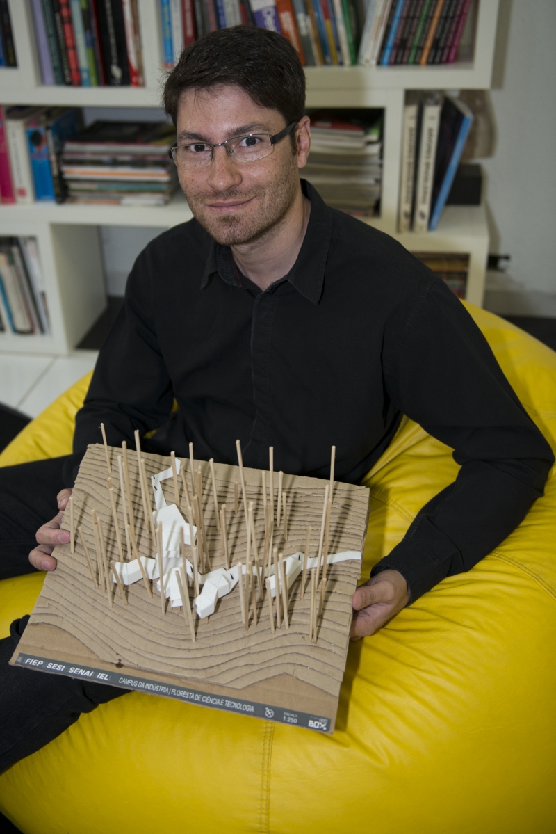 Jaksson Depoli, arquiteto responsável pelo projeto do Museu Floresta da Ciência e Tecnologia | Henry Milléo/ Gazeta do Povo