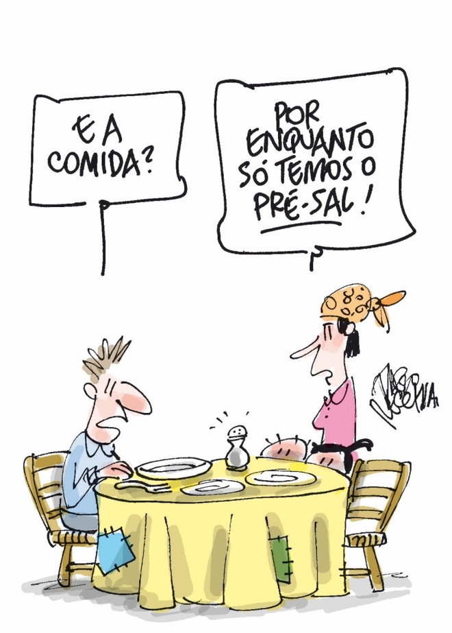 Leilão para exploração do pré-sal. |