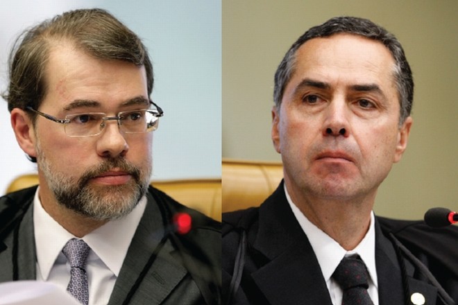Cidadania não é exercida por pessoa jurídica, voto não é exercido por pessoa jurídica. Não há, portanto, comando ou princípio constitucional que justifique a participação de pessoa jurídica no processo eleitoral.-Dias Toffoli, ministro do STF;É legitimo que uma empresa financie um candidato ou partido por representar seus ideais. Mas muitas doam para dois partidos. Que ideologia é essa, em que você apoia um lado e apoia o outro? Faz-se isso ou por medo, ou por interesse.-Luís Roberto Barroso, ministro do STF | Felipe Sampaio/STF; Nélson Jr./STF