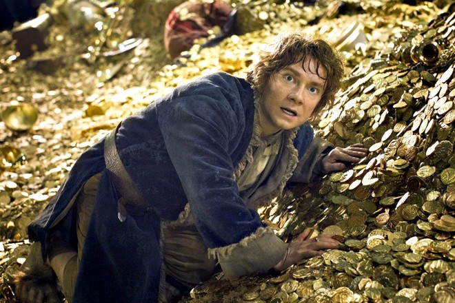 Bilbo Bolseiro (Martin Freeman) assume de vez o papel de herói | Divulgação