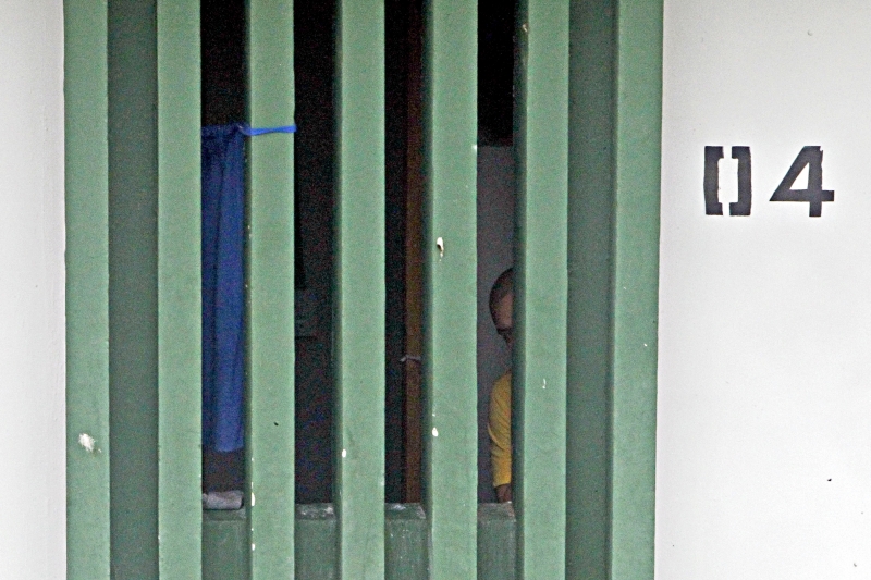 O vascaíno Leone, um dos três presos após a briga na Arena, no Presídio Industrial Jucemar Cesconetto, em Joinville | Albari Rosa/Gazeta do Povo
