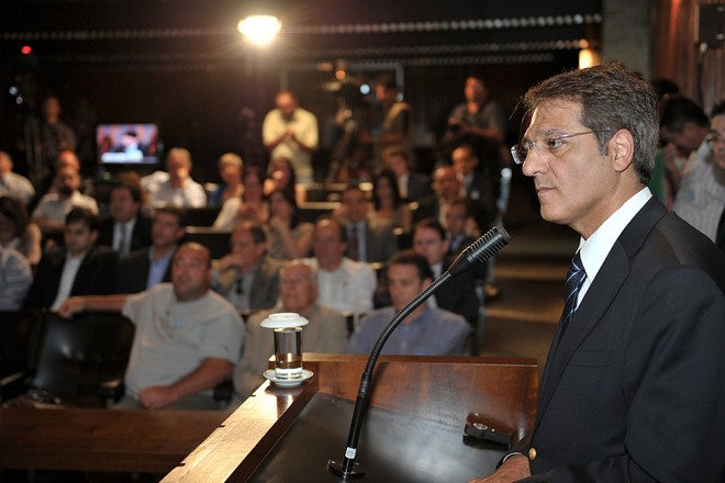 Secretário de Infraestrutura e Logística, José Richa Filho, fala na CPI do Pedágio: acordo com concessionários deve sair só em março do ano que vem, quase três anos depois |