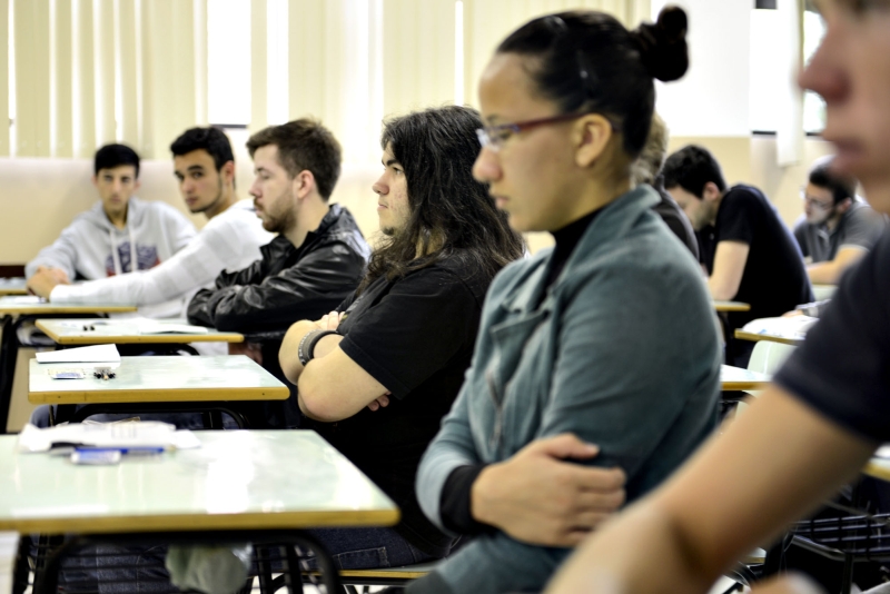 Segunda-feira de prova: de acordo com alunos entrevistados, questões foram de alto nível | Henry Milleo/Gazeta do Povo