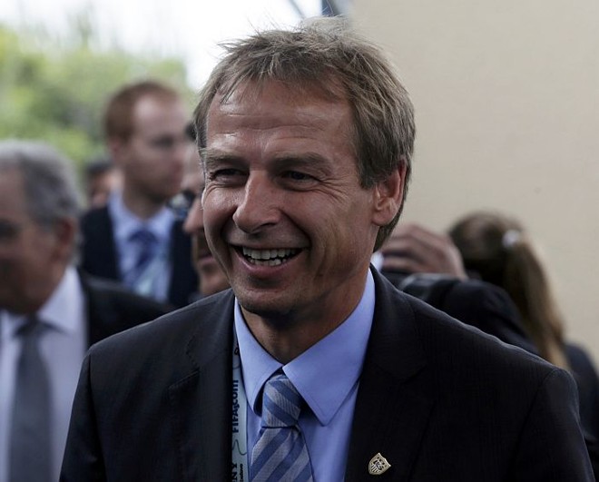 Alemão Jurgen Klinsmann,técnico dos Estados Unidos, equipe que mais terá que viajar na Copa |