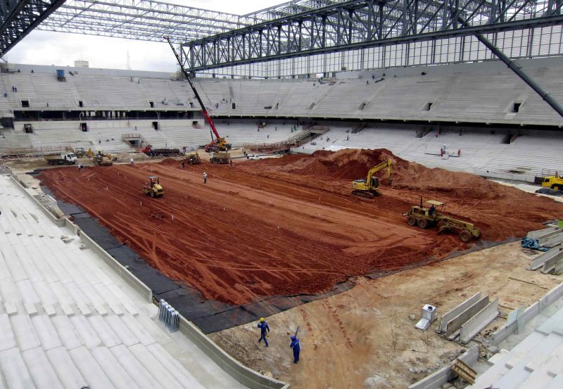 Arena da Baixada está sendo preparada para a Copa do Mundo, mas pode ficar sem receber a torcida rubro-negra em 2014 | Gary Hershorn / Reuters