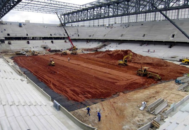 Arena da Baixada está sendo preparada para a Copa do Mundo, mas pode ficar sem receber a torcida rubro-negra em 2014 | Gary Hershorn / Reuters