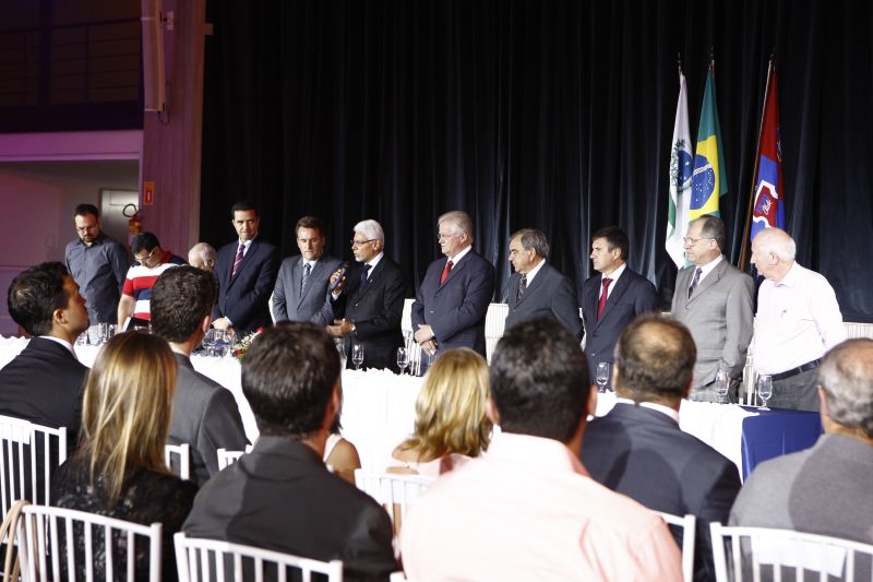 Cerimônia de posse da diretoria tricolor para 2014-2015 nesta segunda-feira na sede da Kennedy | Hugo Harada / Gazeta do Povo