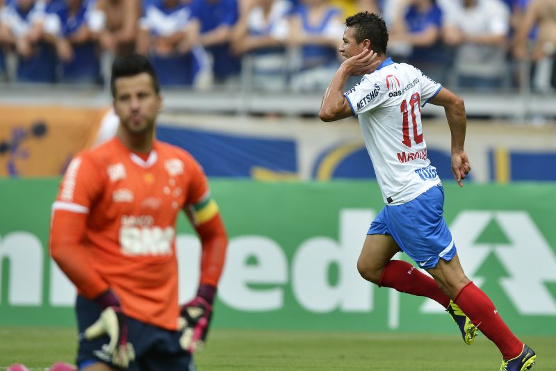 Marquinhos comemora gol sobre o campeão Cruzeiro | Pedro Vilela/Folhapress