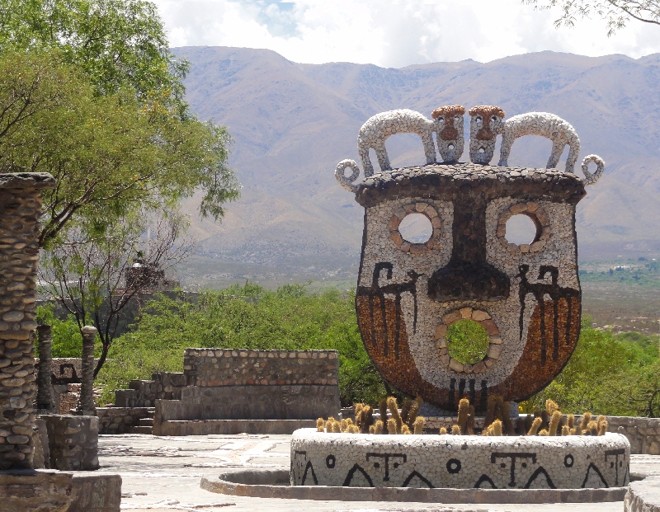 Vista do Museo de La Pachamama, em Amaicha del Valle, norte da Argentina |