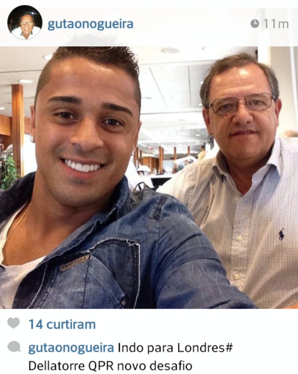 Dellatorre vai defender o QPR, da Inglaterra | Reprodução/Instagram
