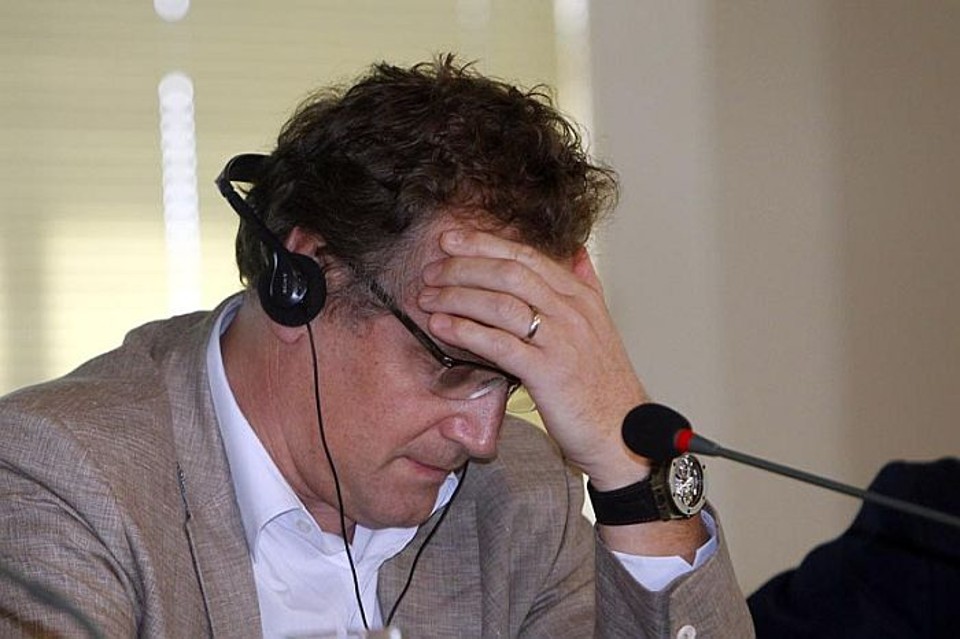 Na visita a Curitiba, Valcke criticou a demora nas obras da Arena da Baixada | Albari Rosa / Gazeta do Povo