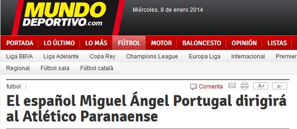 Mundo Deportivo, da ESpanha | Reprodução