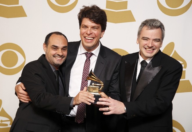 O brasileiro Trio Corrente: melhor álbum de jazz latino. |