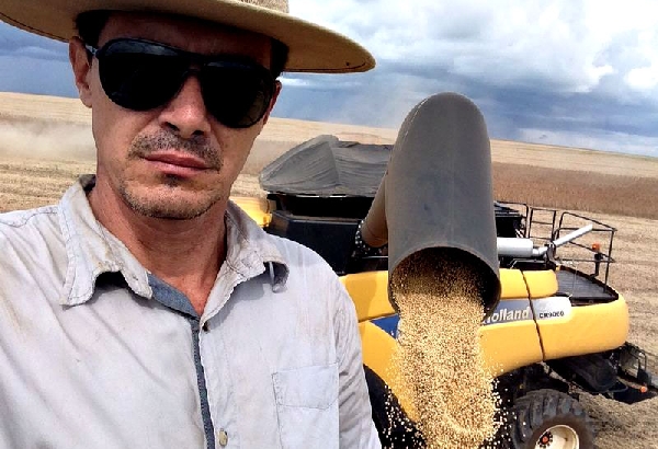 O produtor Gilberto Possamai registra resultado melhor que o de um ano atrás em Sorriso (MT), capital da soja | Fazenda Possamai / Divulgaa§a£o