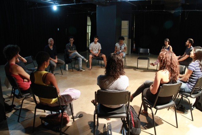 A Cia. Brasileira em Brasília, durante a circulação do projeto brasil |