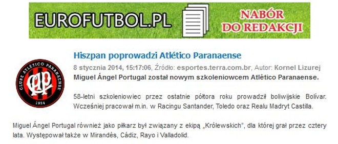 Portal Eurofutbol, da Polônia |