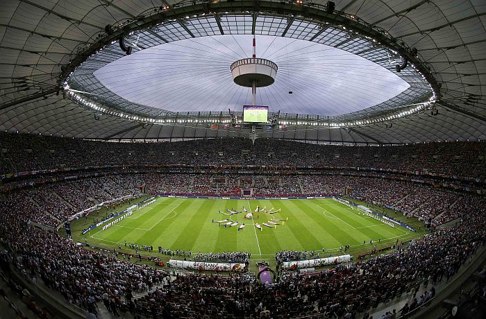 O Estádio Nacional de Varsóvia sediará a abertura do Mundial de Vôlei, entre Polônia e Sérvia | Leonhard Foeger / Reuters