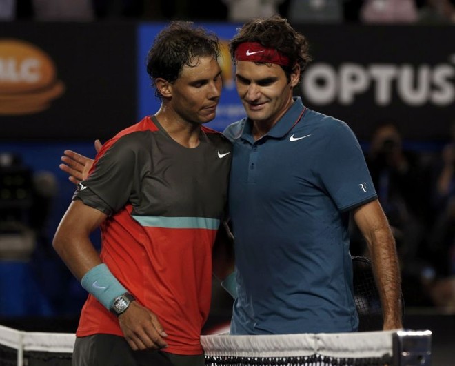 Rafael Nadal venceu os últimos cinco jogos contra Roger Federer |