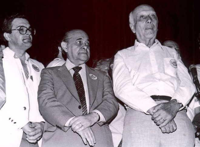 Enéas Farias, Tancredo Neves e Ulysses Guimarães |
