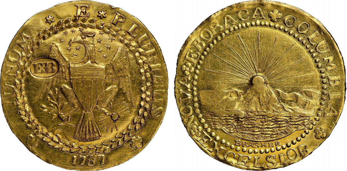 Dobrão de ouro de 1787 foi vendido por US$ 4,58 milhões | EFE/Heritage Auctions