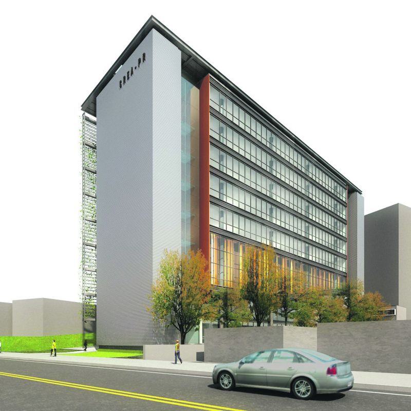 Projeção da nova sede do CREA-PR: projeto escolhido por concurso tem desenho contemporâneo e implementa sustentabilidade ao uso da edificação | Divulgação