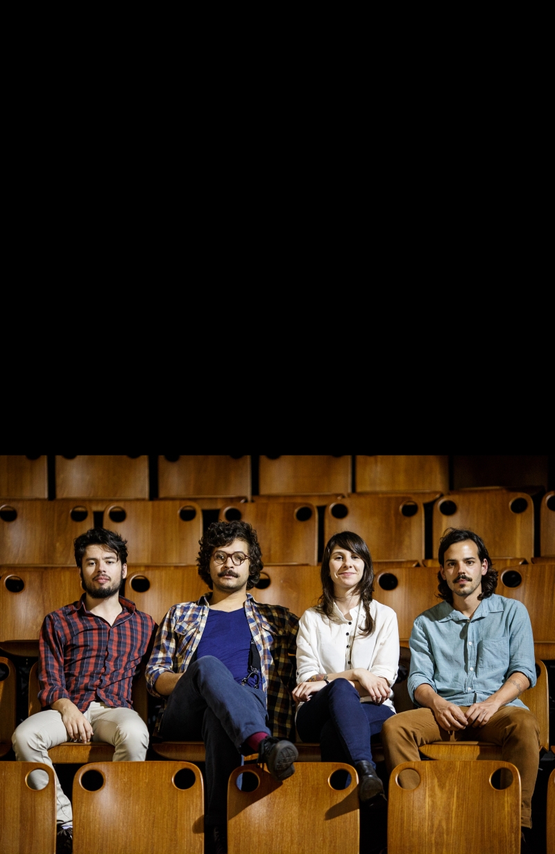 Samuel Jalowij, João Francisco Paes, Caro Pisco e Biel Carpenter: reunião de influências | Lucas Costa/Divulgação