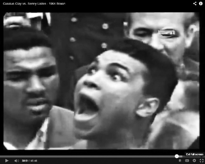 Desistência - Antes de se sentar para receber cuidados nos ferimentos do rosto, Liston soltou a frase que encheu seu estafe de esperança.