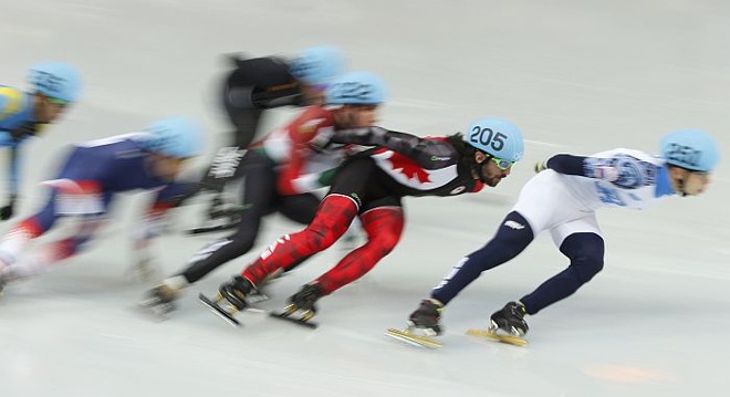 Prova masculina de 1500 metros de patinação no gelo |