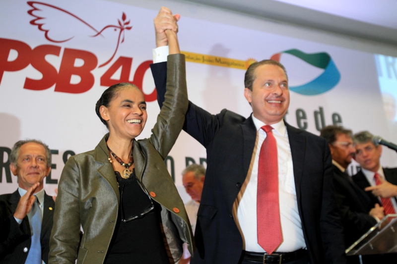 Marina e Campos: ataques ao governo de Dilma Rousseff | Joel Rodrigues/Folhapress